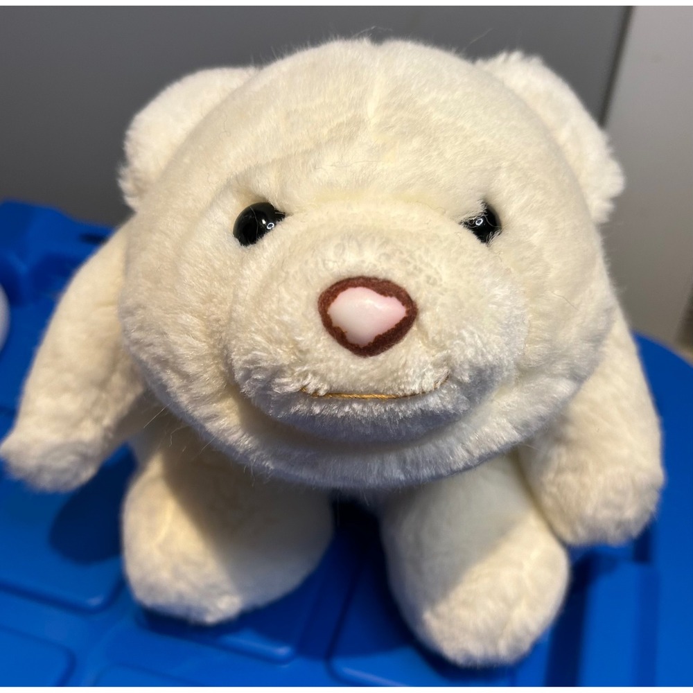 Vintage 1980 Gund Polar Bear Plush Cream White Snuffles Stuffed Animal 13"